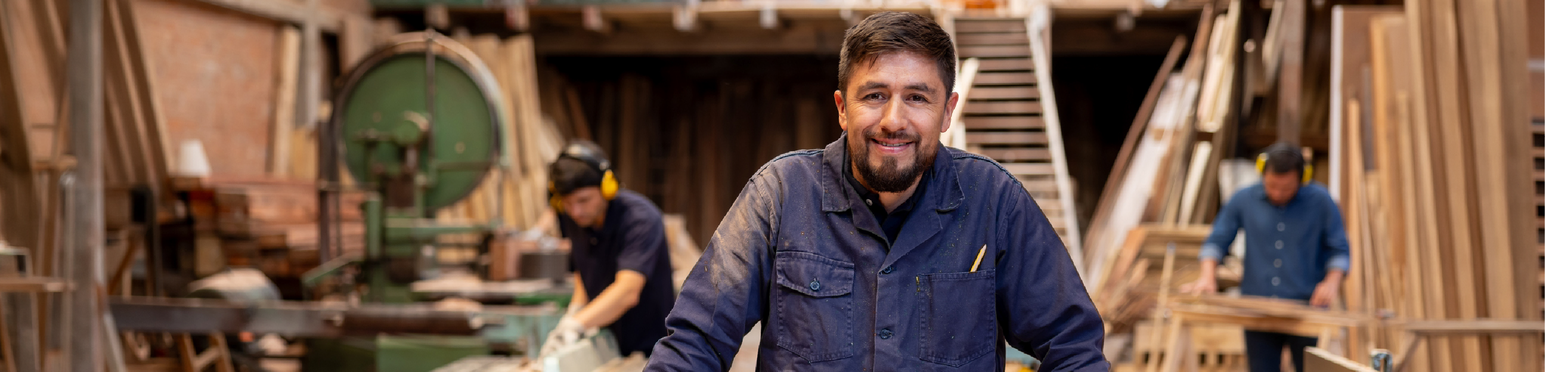 Man standing in workshop