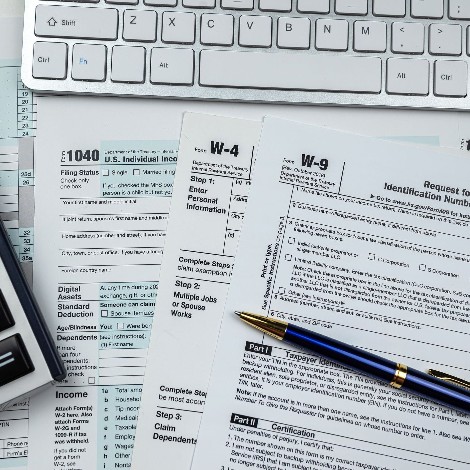 A picture of various tax forms