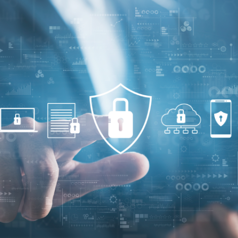 Digital screen with lock icons