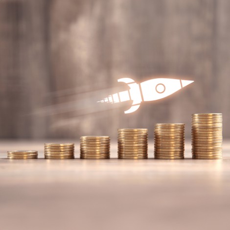 Hands counting coins