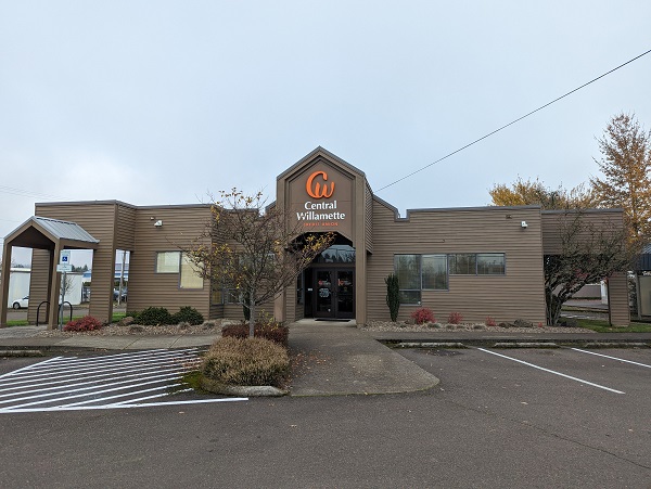 Front of bank branch