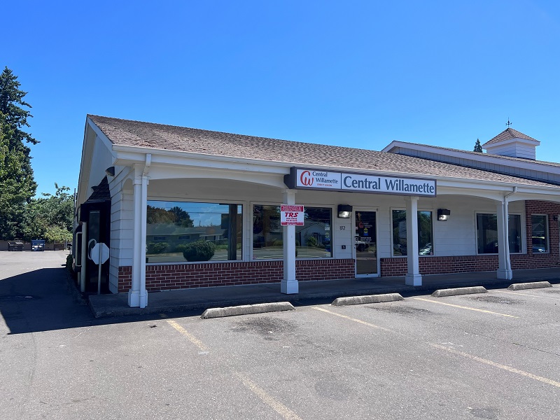 Front of bank branch